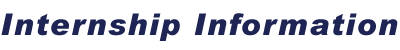 Internship Information